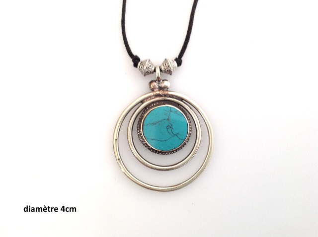 Pendentif en turquoise - modle 1